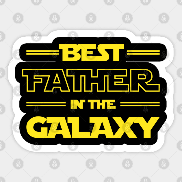 Dad Gifts: Best Father In The Galaxy Sticker by TwistedCharm